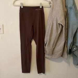 WHITNEY SIMMONS X GYMSHARK LEGGINGS VERSION 1 SIZE S BURGUNDY